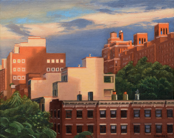 Chelsea Rooftops at Sunset, from the Highline