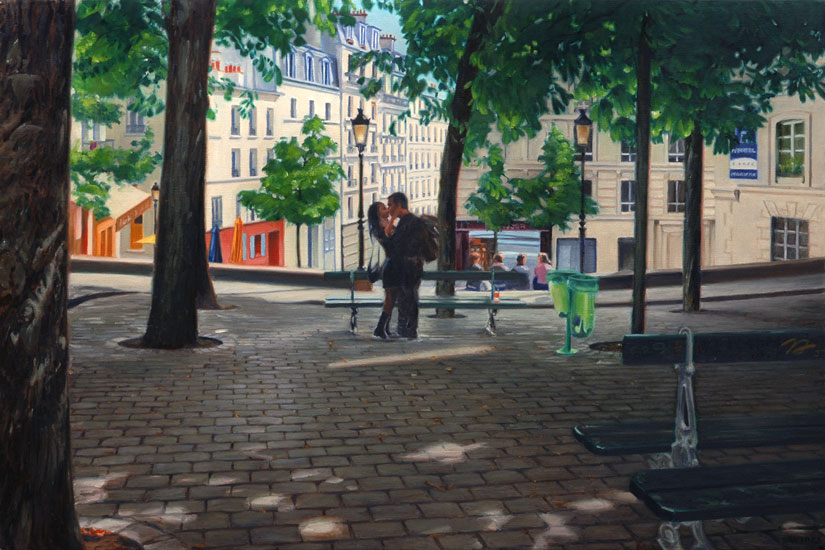 Lovers in Montmartre