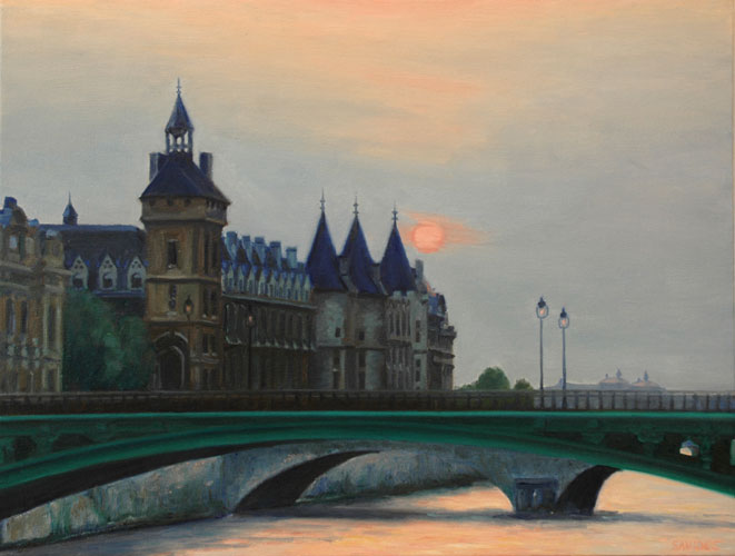 Paris Sunset and the Conciergerie