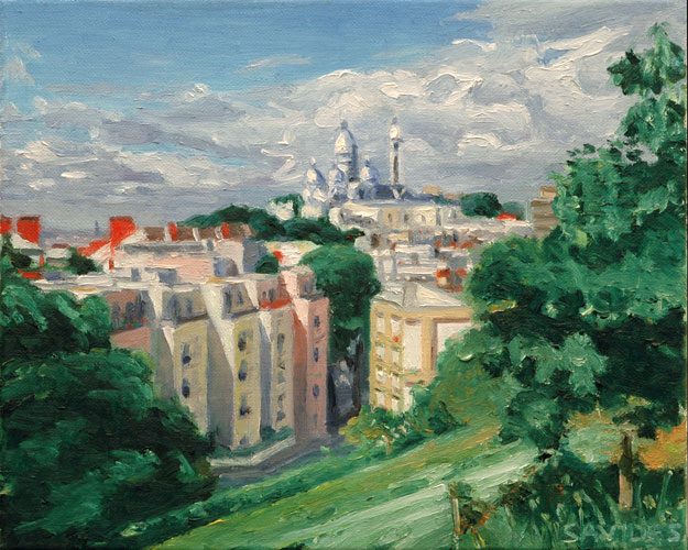 A View of Paris with the Sacre Coeur