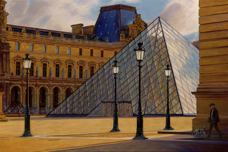 The Louvre in Morning Light, Paris